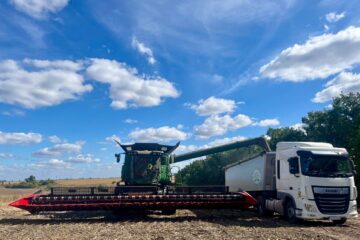 Вивантаження соняшника в зерновивіз